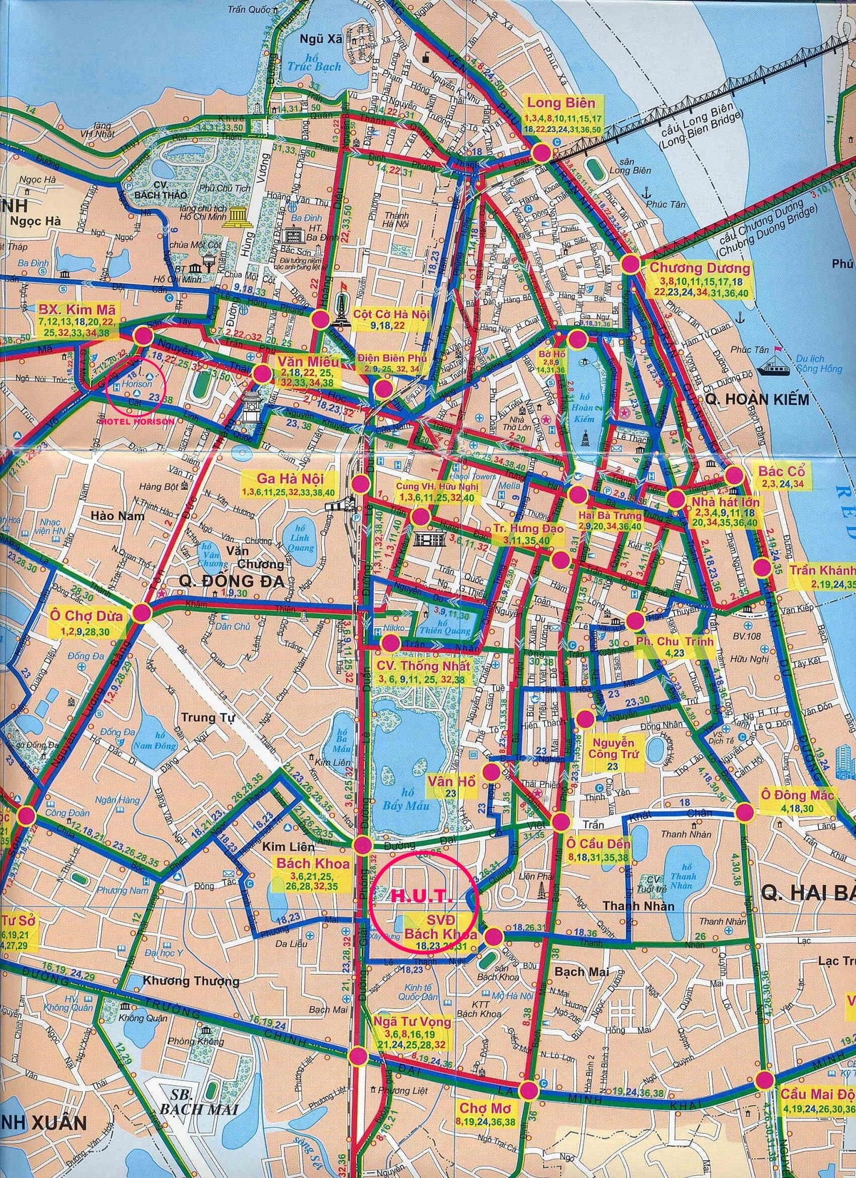 Kart hanoi avtobus 17 marşrut