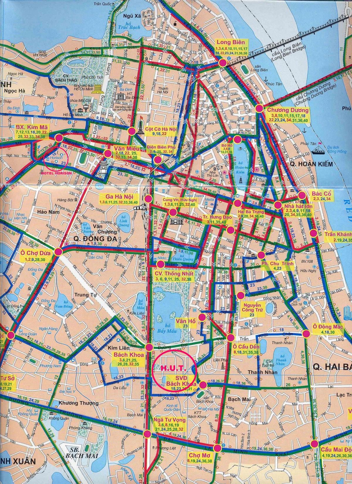 Kart hanoi avtobus 17 marşrut