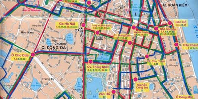 Kart hanoi avtobus 17 marşrut