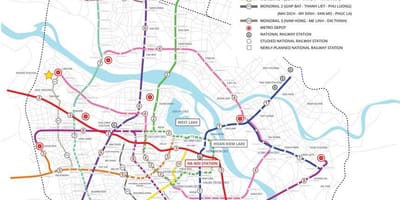 Xəritədə metro hanoi